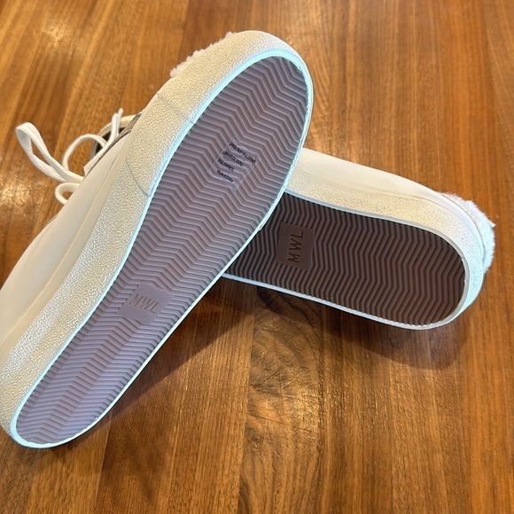 Madewell Sidewalk Low-Top Sneakers‎ in Leather: Sherpa Edition 7.5 - Picture 8 of 9